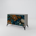 MORNING BLOOM 2-Door Sideboard in Grey Finish