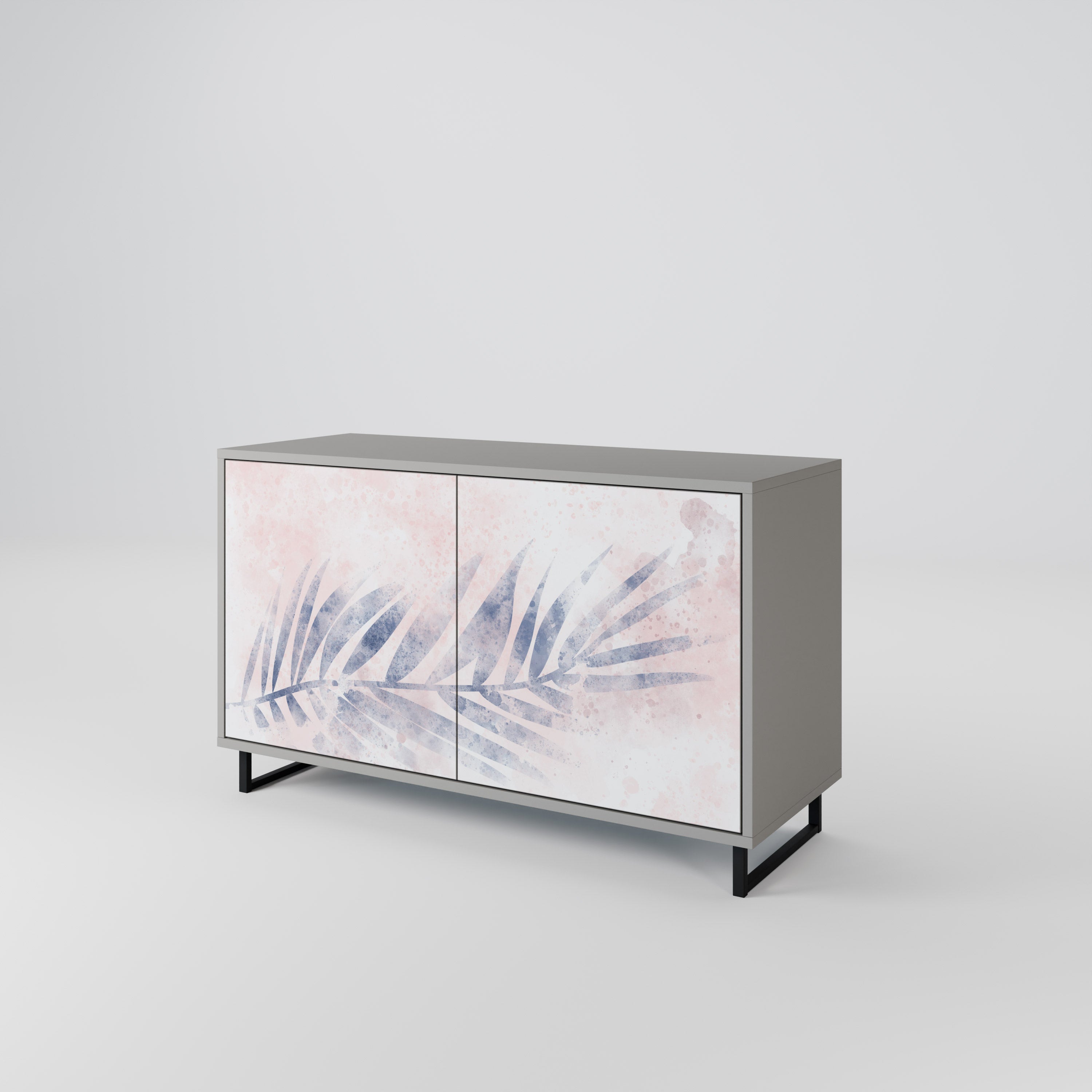 Aparador TIMELESS FLOAT de 2 puertas en acabado gris