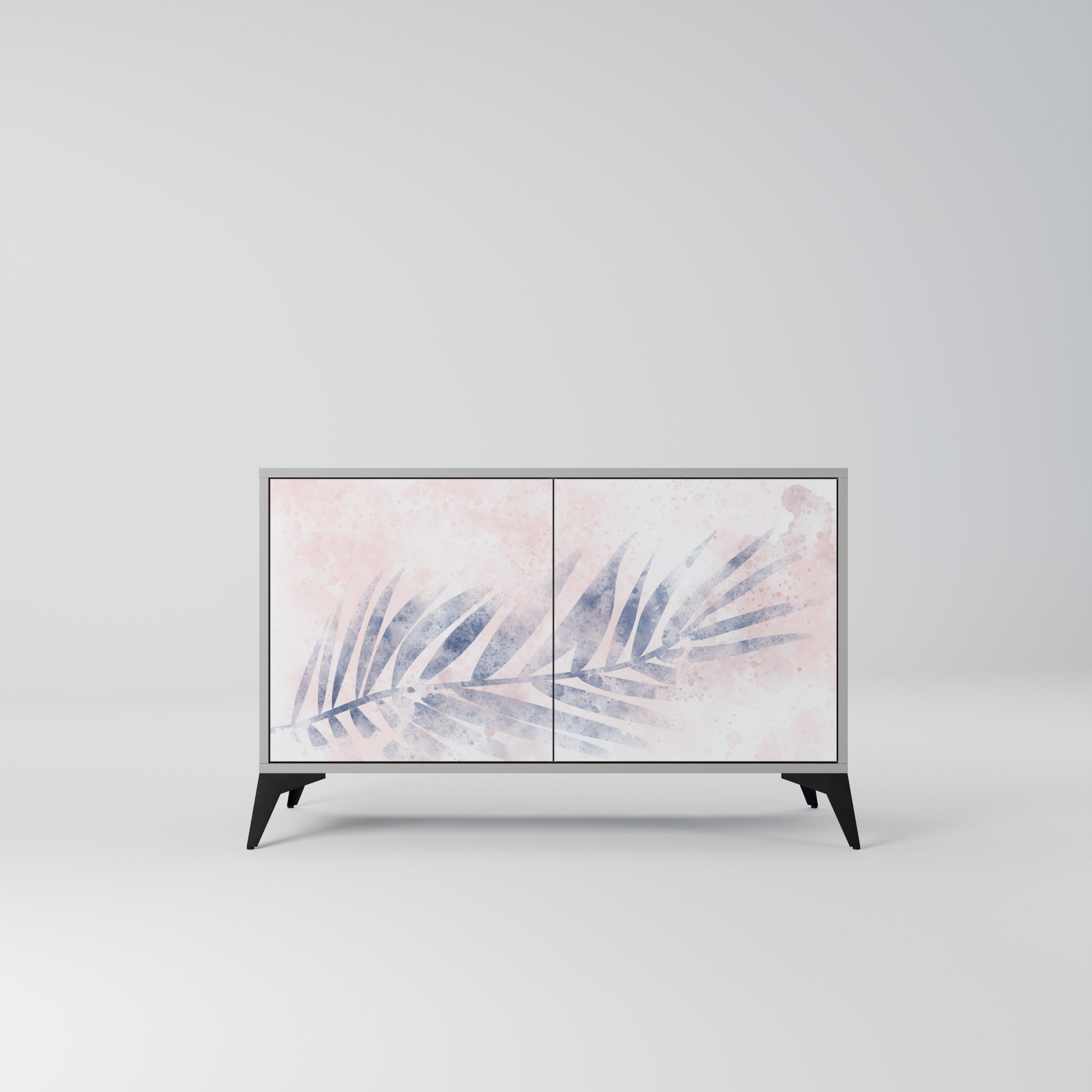 Aparador TIMELESS FLOAT de 2 puertas en acabado gris