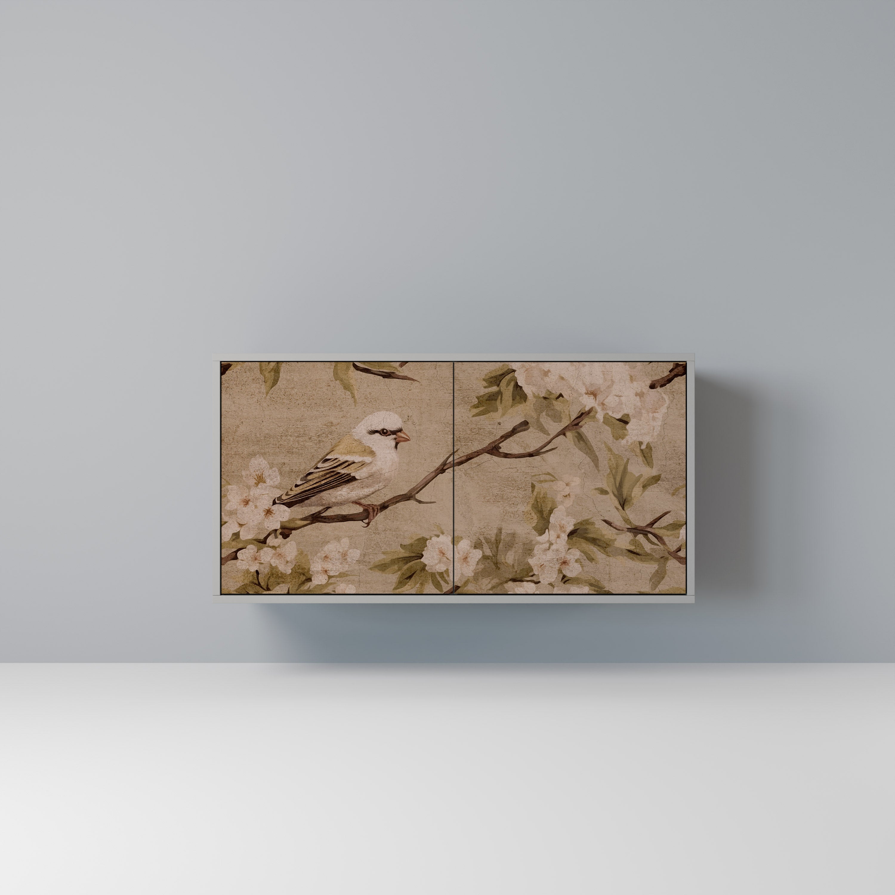 Aparador PETAL DISTINGUISH de 2 puertas en acabado gris