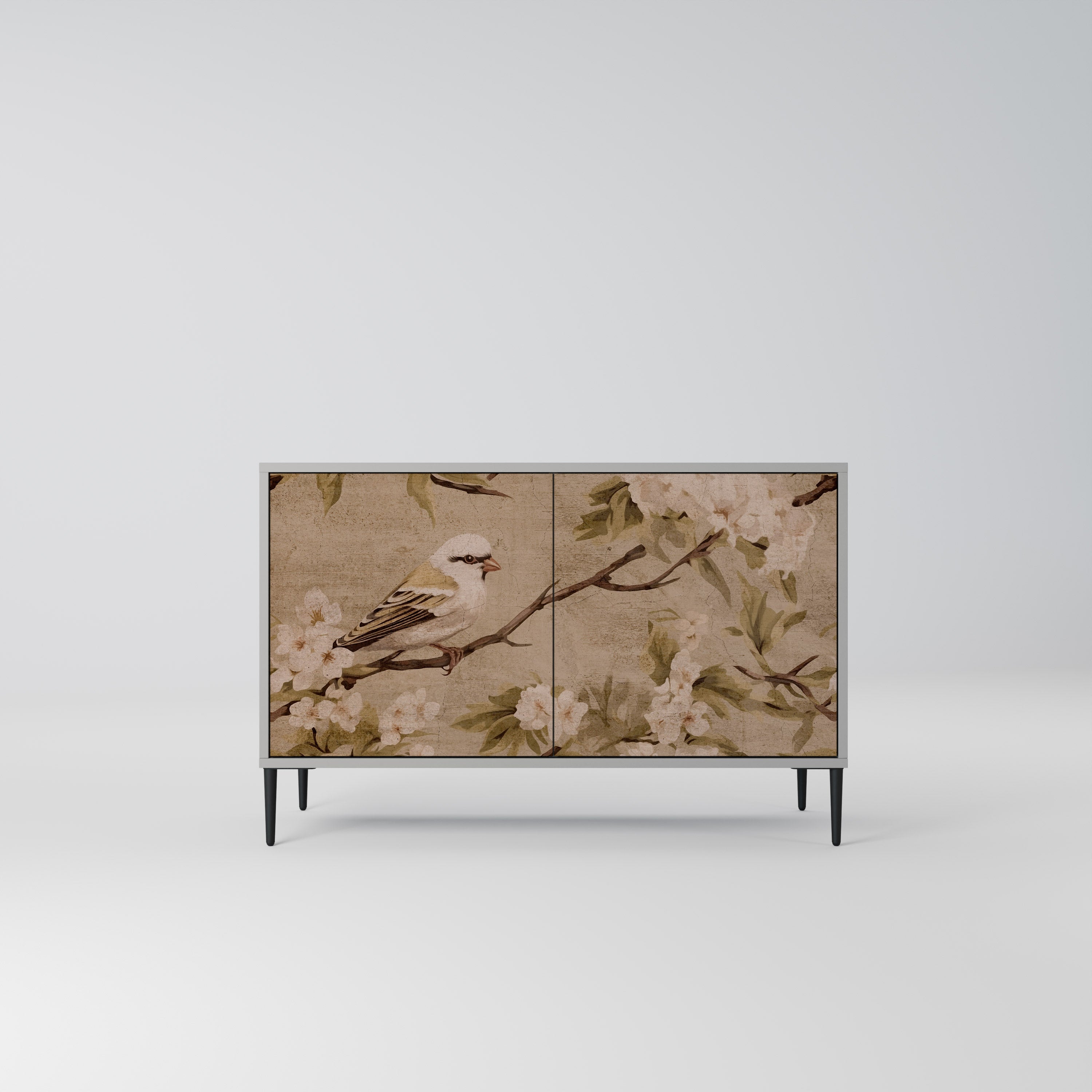 Aparador PETAL DISTINGUISH de 2 puertas en acabado gris