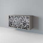 CHARCOAL SPROUT Aparador de 2 Puertas en Acabado Gris