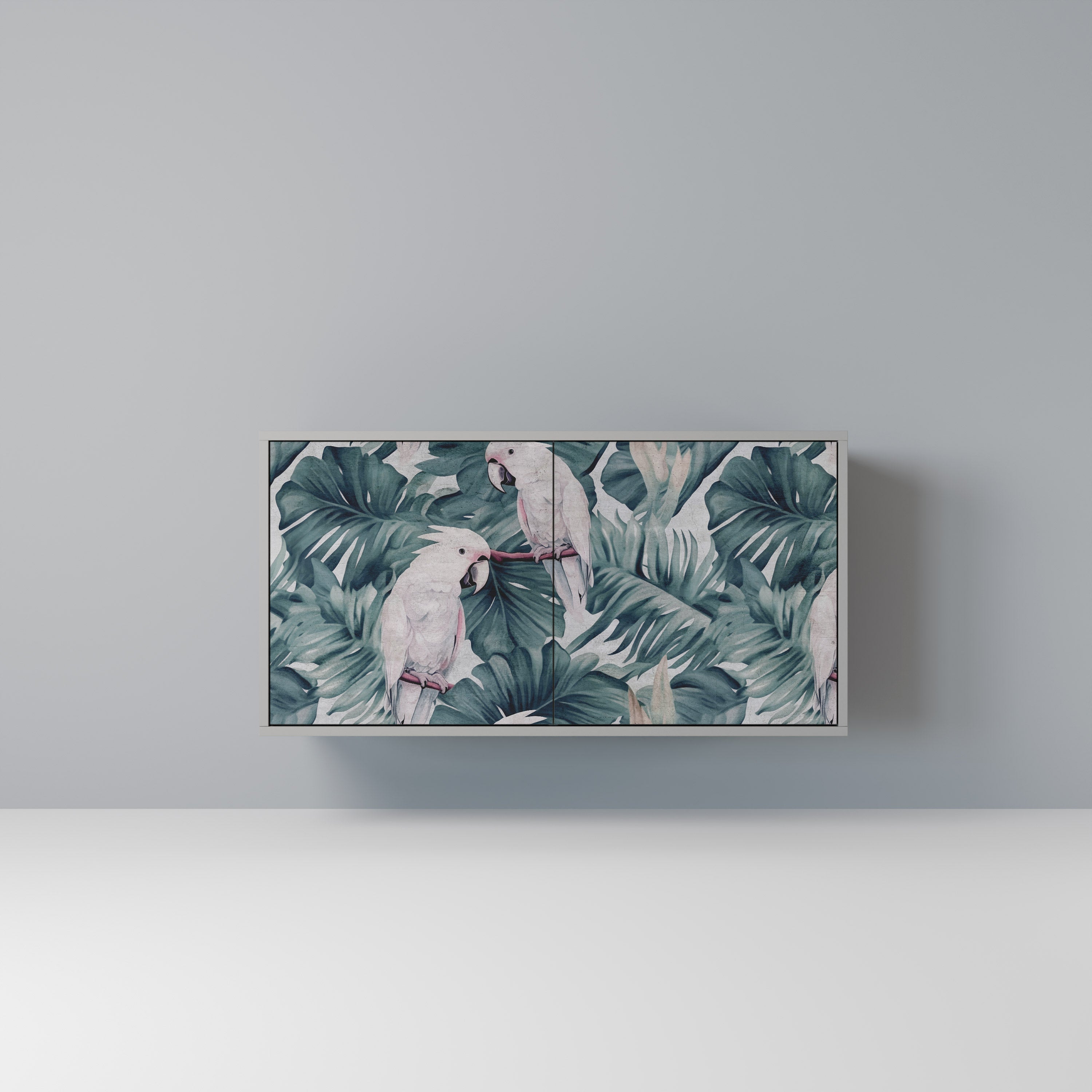 Aparador POPINJAY LOOK de 2 puertas en acabado gris