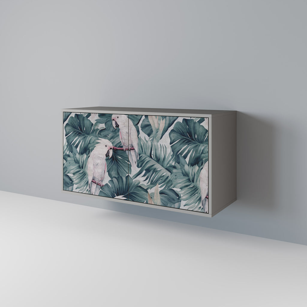 Aparador POPINJAY LOOK de 2 puertas en acabado gris