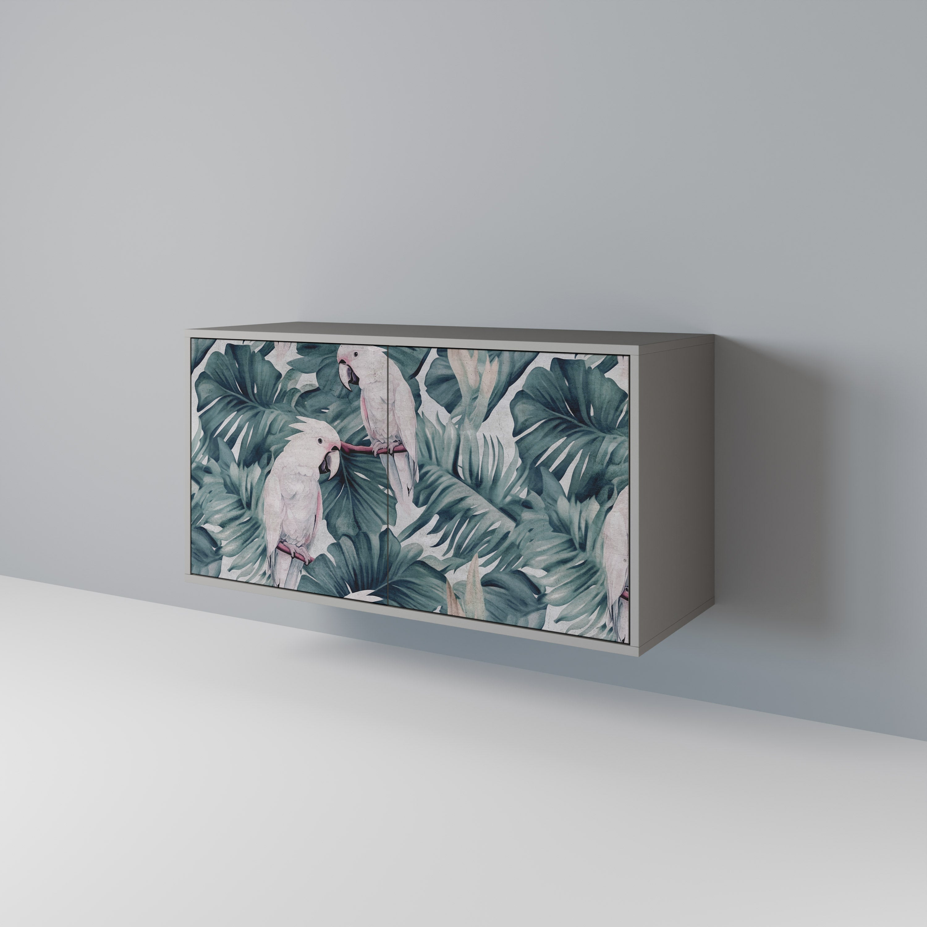 Aparador POPINJAY LOOK de 2 puertas en acabado gris