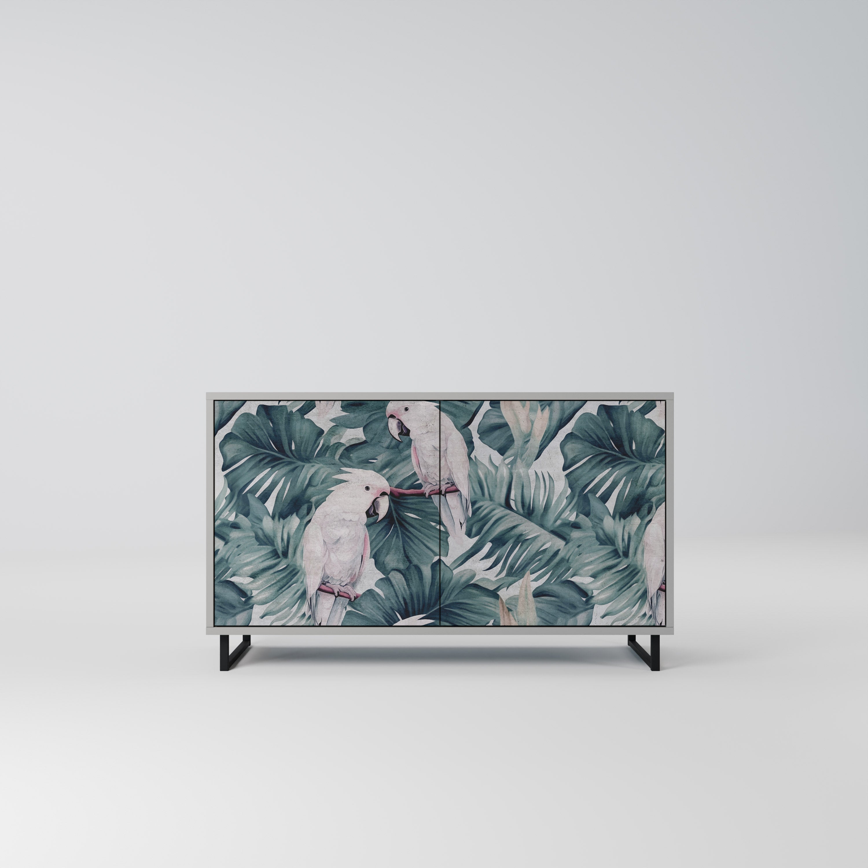 Aparador POPINJAY LOOK de 2 puertas en acabado gris