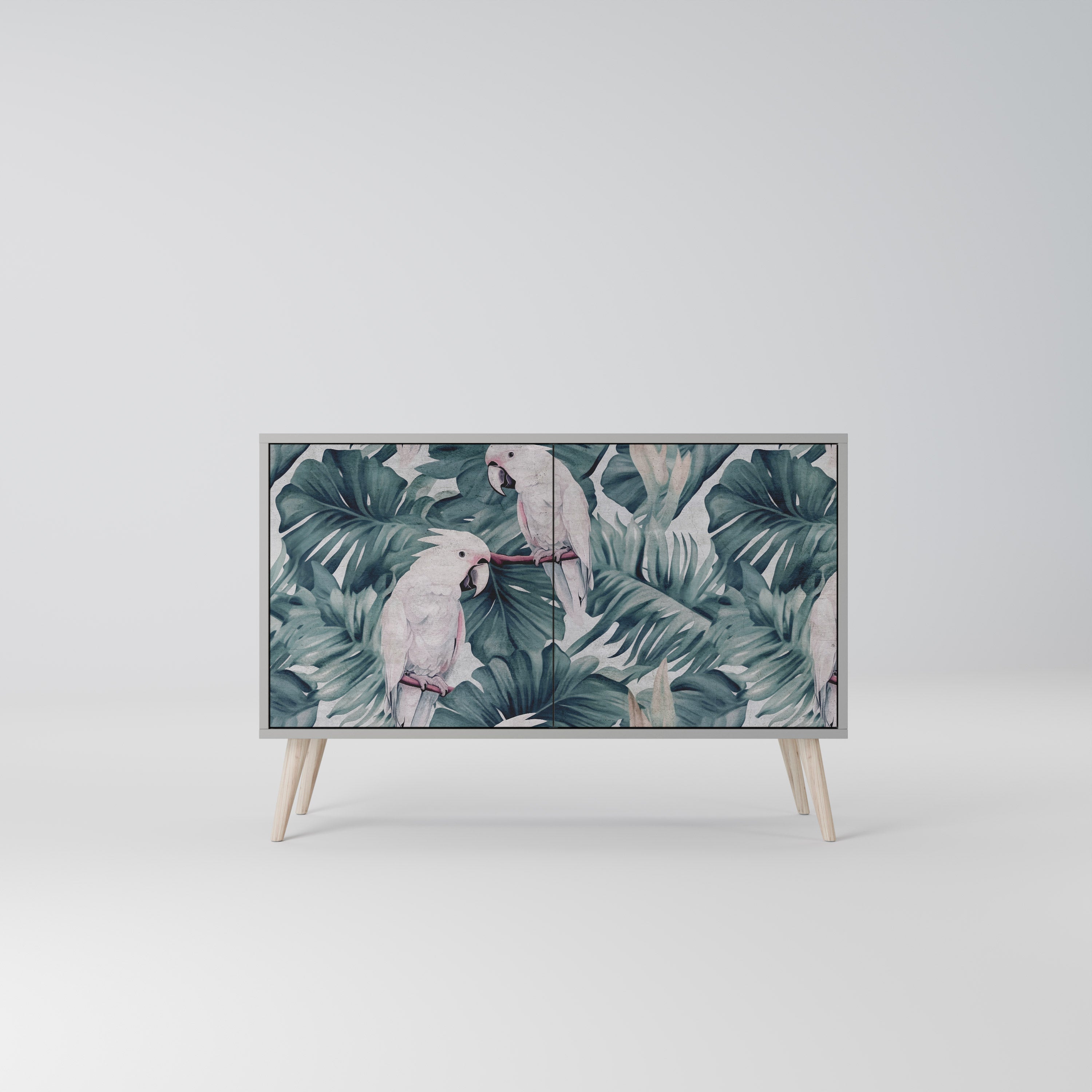 Aparador POPINJAY LOOK de 2 puertas en acabado gris