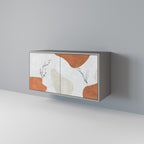 TRANQUIL TWIG Aparador de 2 Puertas en Acabado Gris