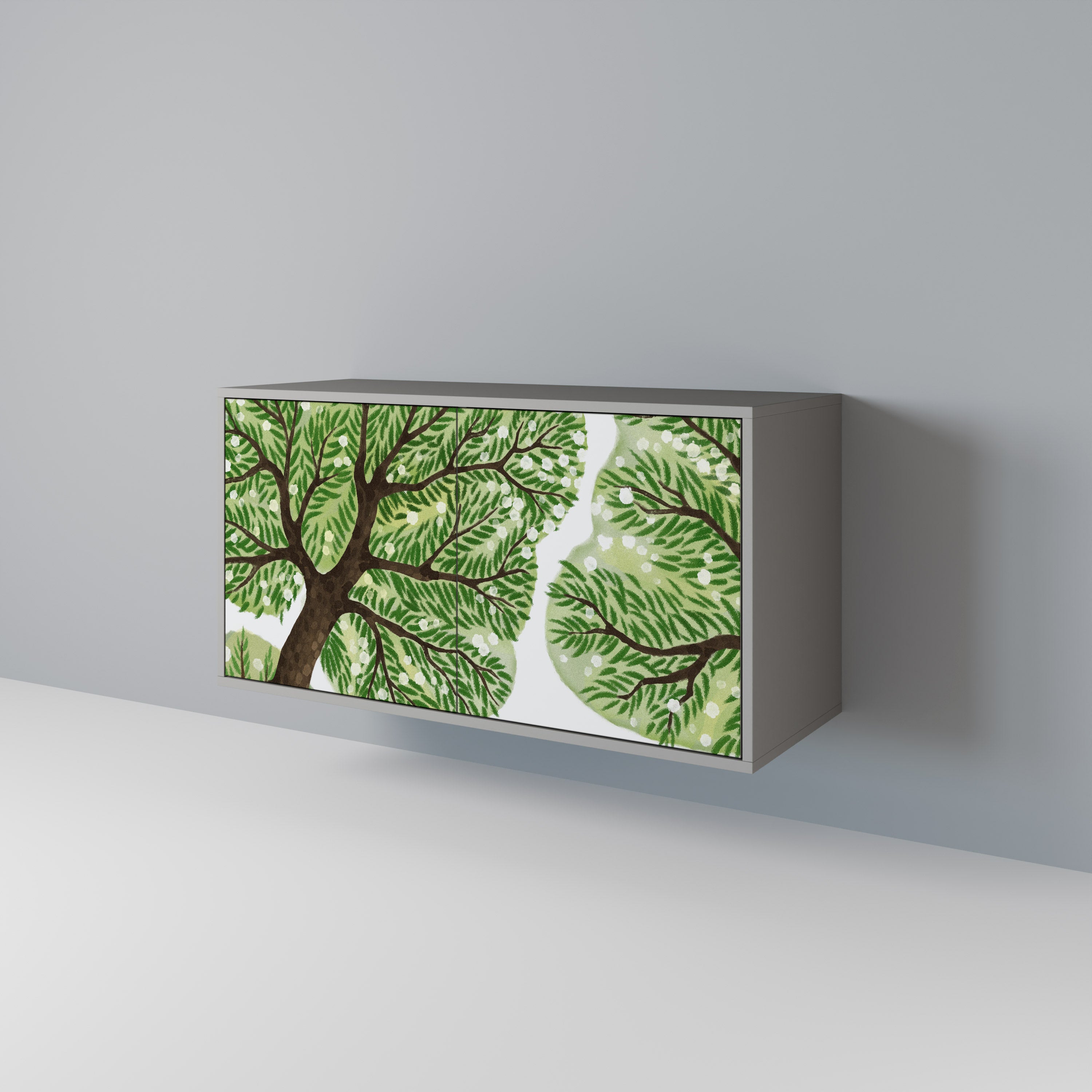 Aparador WILDERNESS DASH de 2 puertas en acabado gris