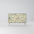 PALM SPRING Aparador de 2 Puertas en Acabado Gris