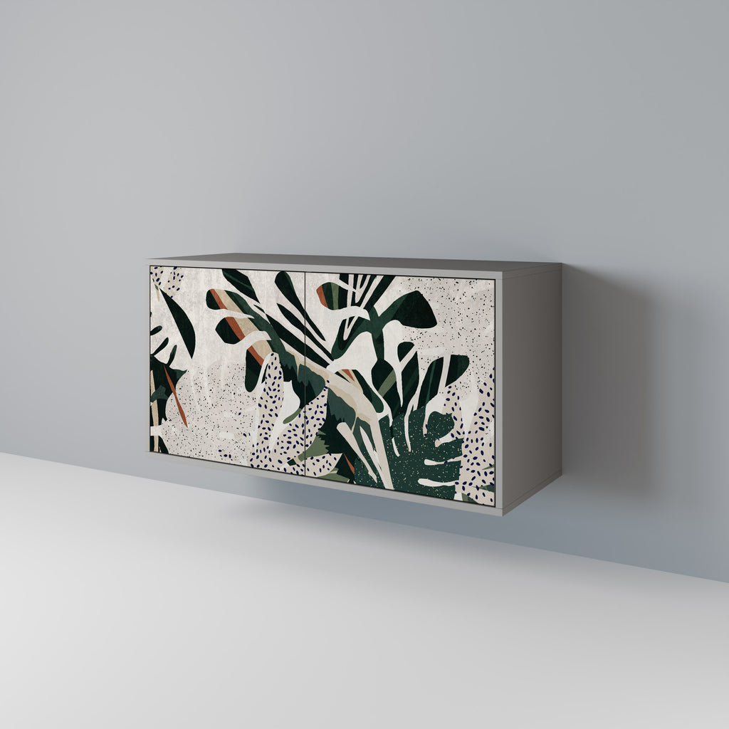 Aparador VERDURE FORMATION de 2 puertas en acabado gris