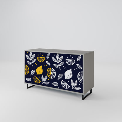CITRUS BLACK AND WHITE Aparador de 2 Puertas