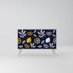 CITRUS BLACK AND WHITE Aparador de 2 Puertas en Acabado Gris