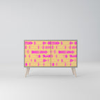 SKATEBOARD ARTISTRY 2-Door Sideboard in Grey Finish