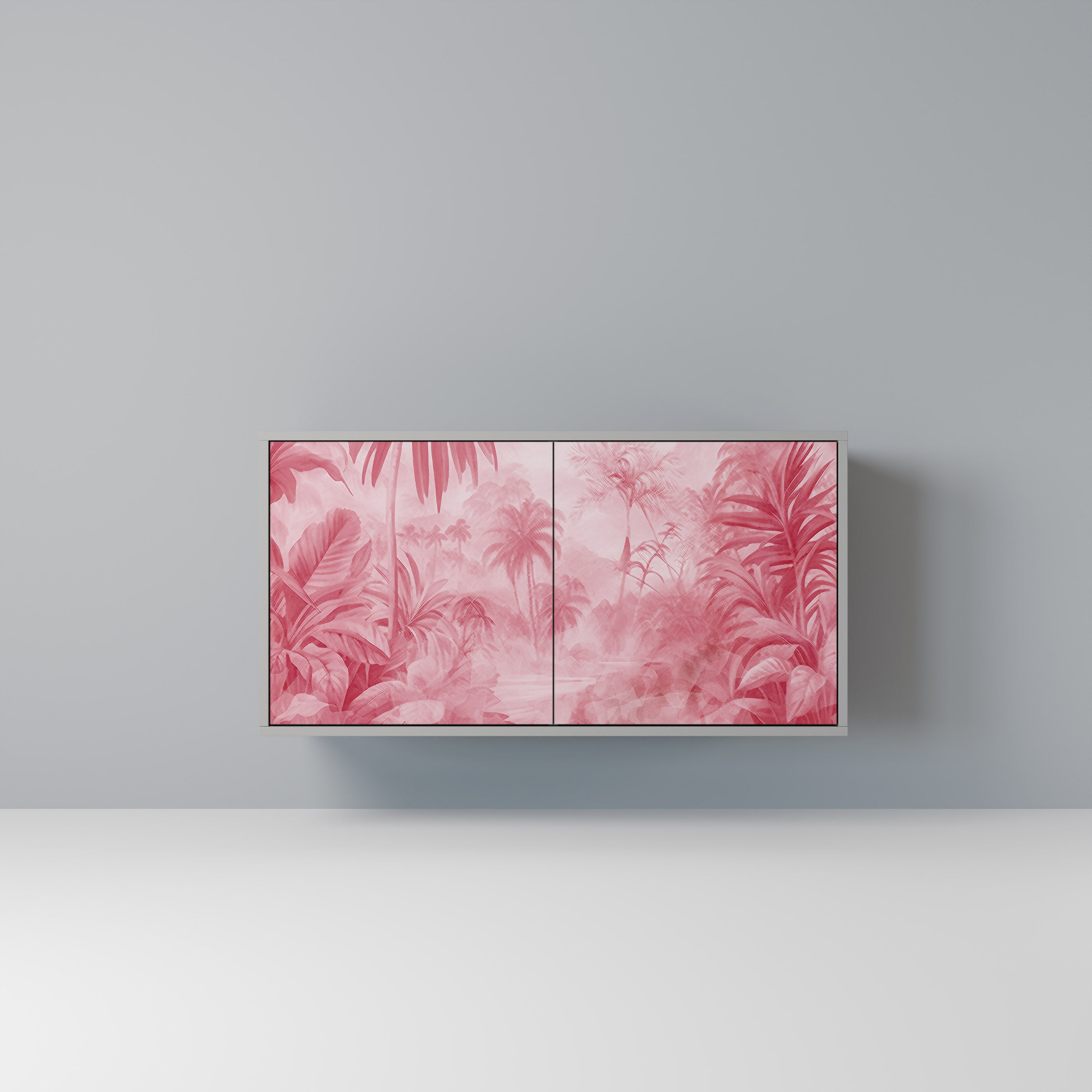 Aparador SWEET TROPICS de 2 puertas en acabado gris