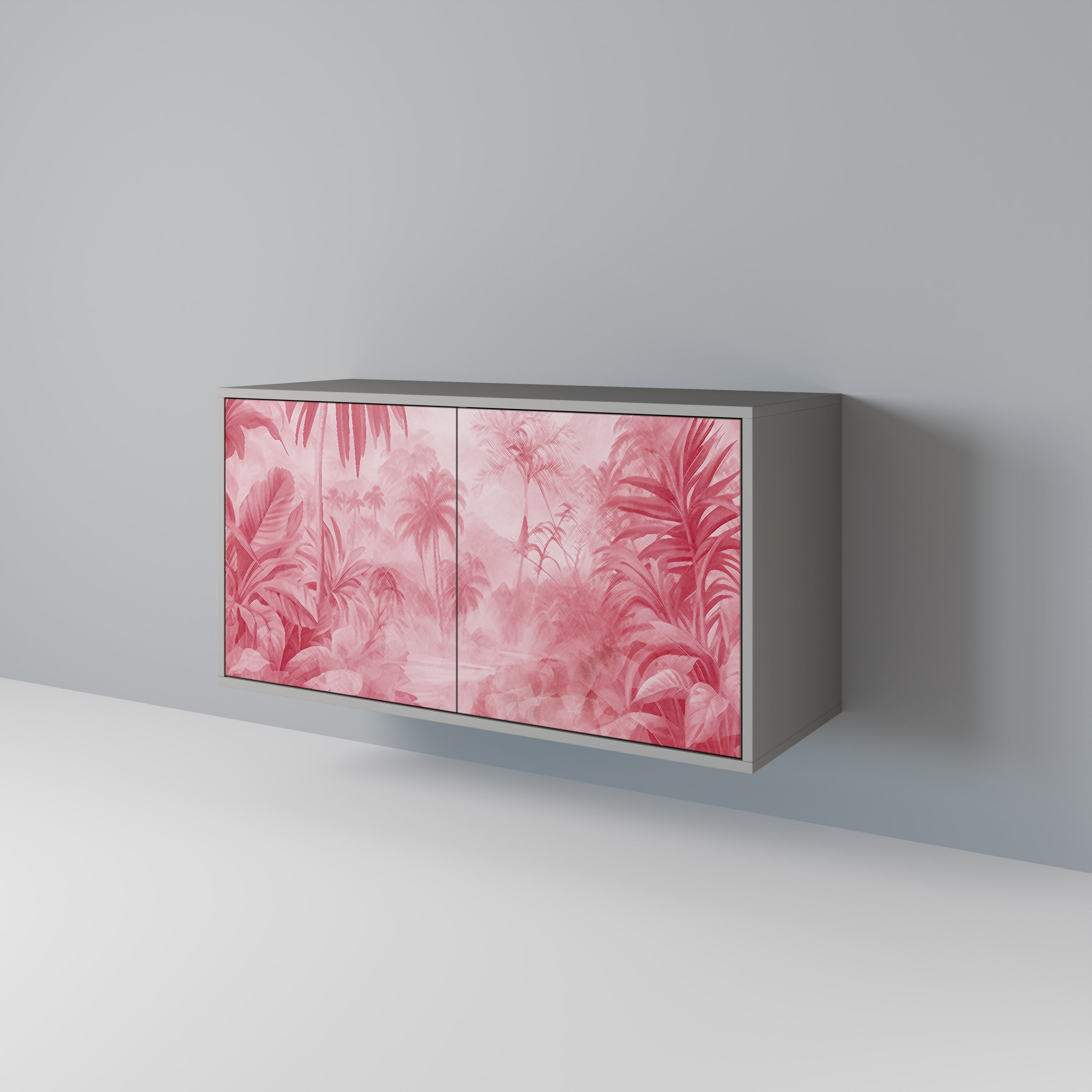 Aparador SWEET TROPICS de 2 puertas en acabado gris