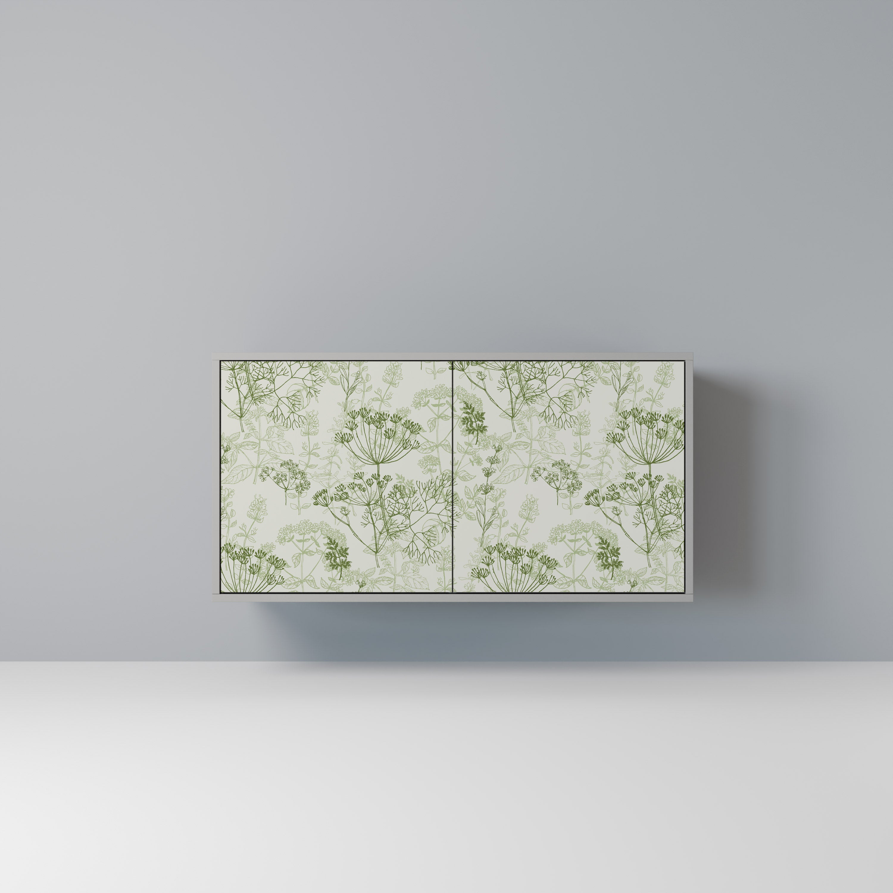 Aparador FENNEL BALDACHIN de 2 puertas en acabado gris