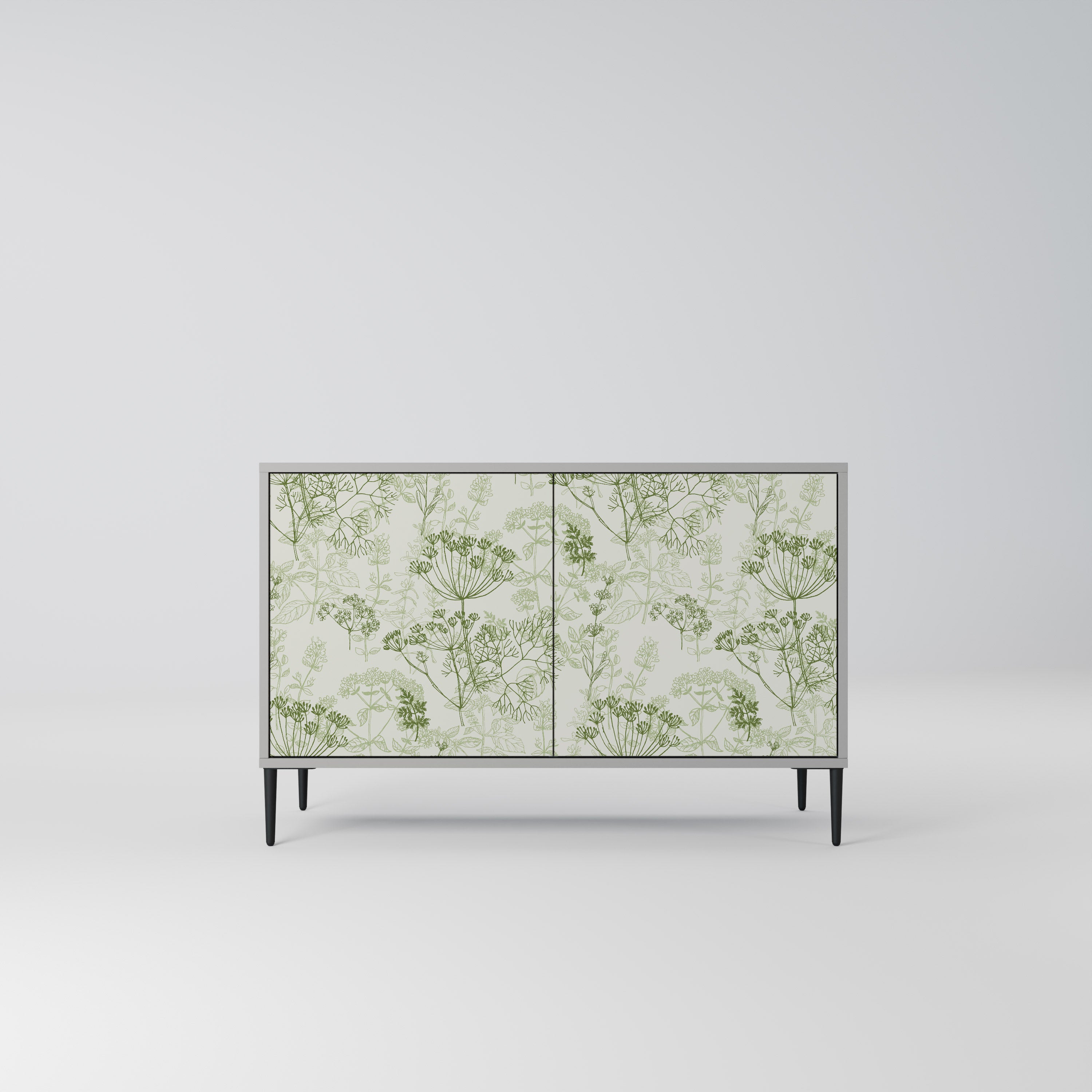 Aparador FENNEL BALDACHIN de 2 puertas en acabado gris