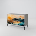 OMINOUS MOUNTAINS 2-Door Sideboard in Grey Finish