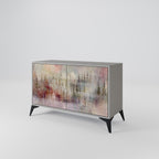 VEILED SUMMIT 2-Door Sideboard in Grey Finish