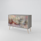 VEILED SUMMIT 2-Door Sideboard in Grey Finish