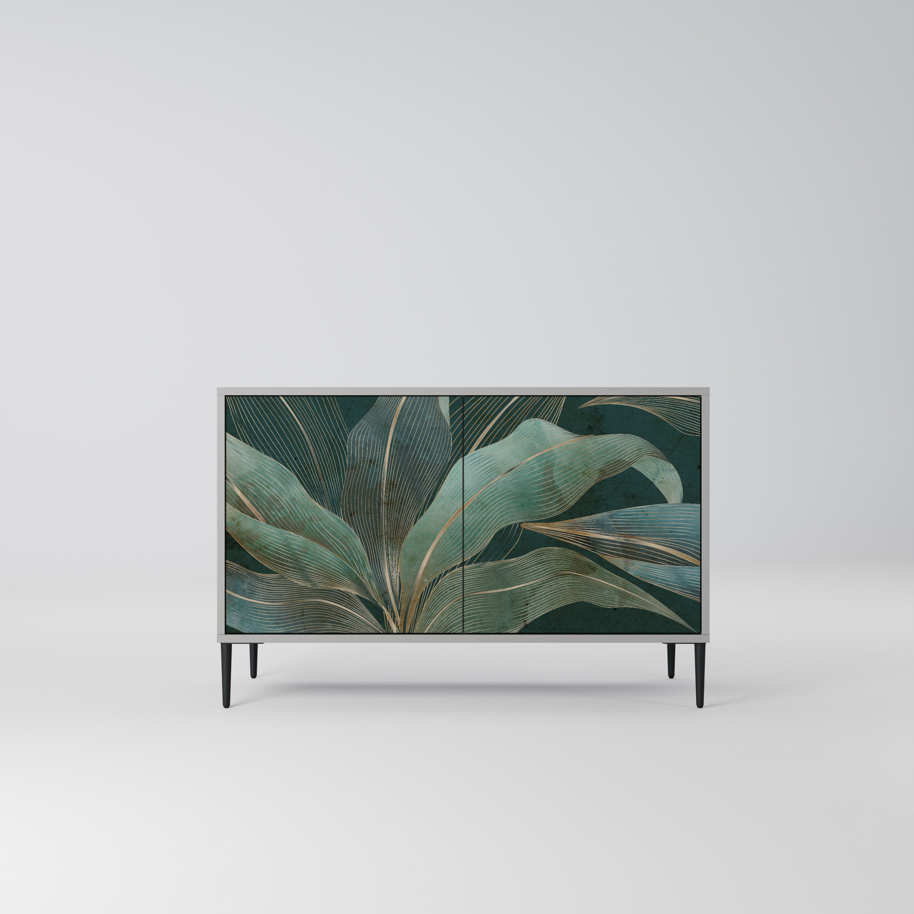 Aparador ROYAL GREEN de 2 puertas en acabado gris