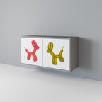 CHILDHOOD MEMORY Aparador de 2 Puertas en Acabado Gris