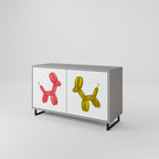 CHILDHOOD MEMORY Aparador de 2 Puertas en Acabado Gris