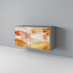 TRACES OF AUTUMN Aparador de 2 Puertas en Acabado Gris