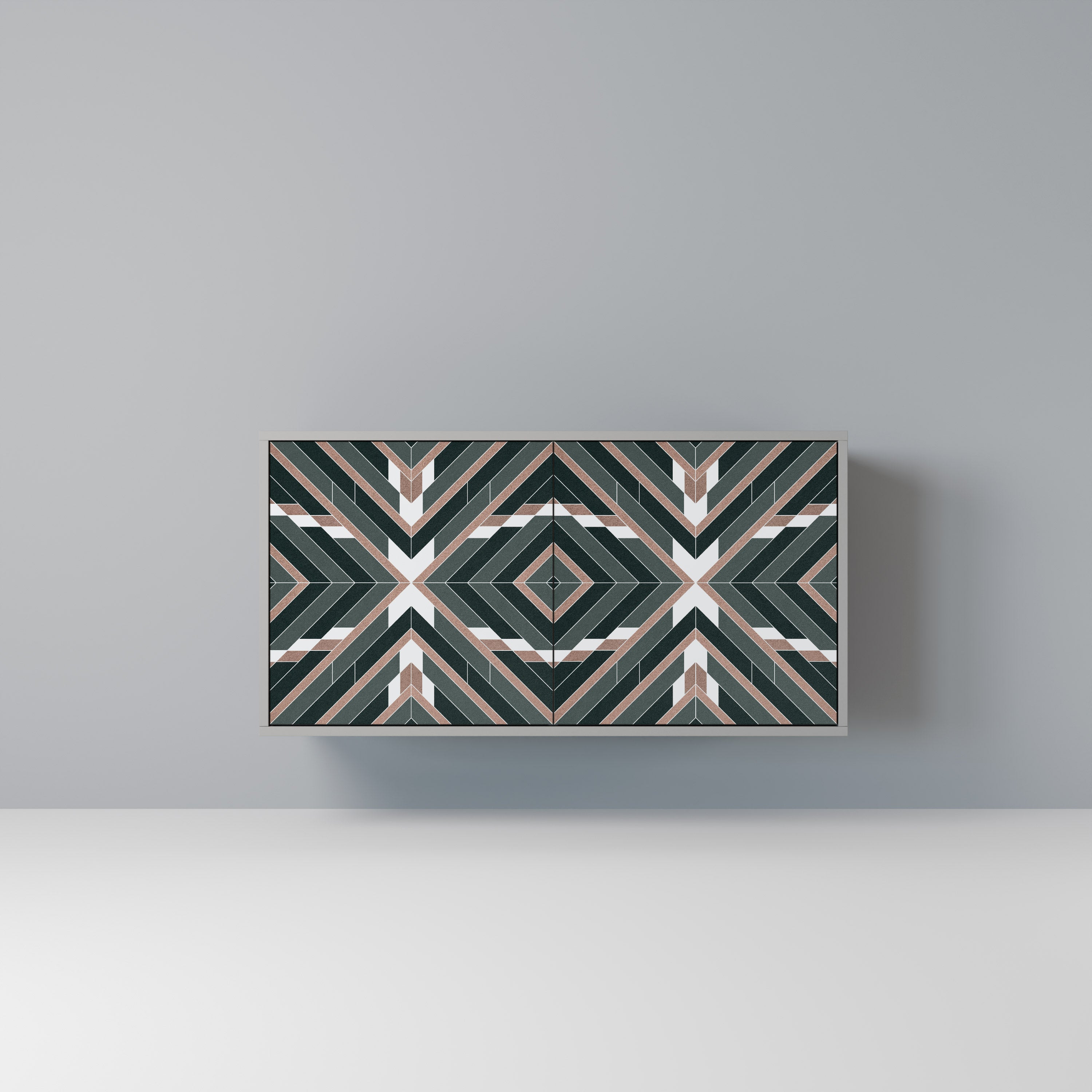 Aparador de 2 puertas DIMENSION DELIGHTS en acabado gris