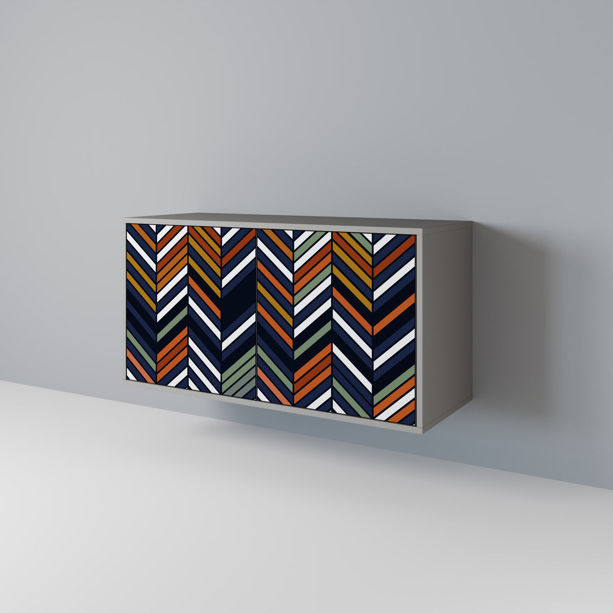 VIBRANT PATCHWORK Aparador de 2 Puertas