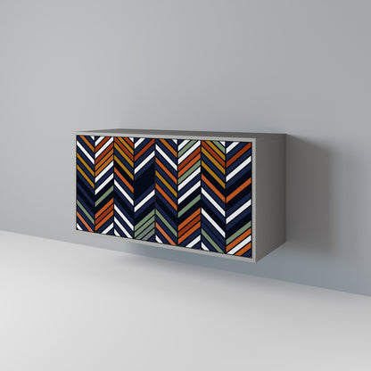 VIBRANT PATCHWORK Aparador de 2 Puertas