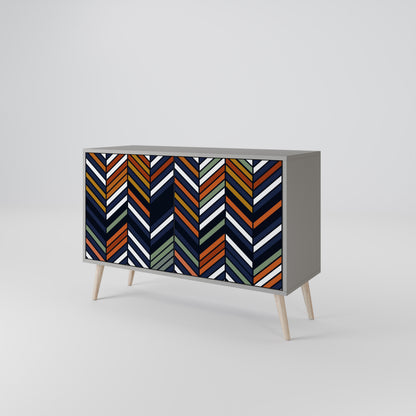 VIBRANT PATCHWORK Aparador de 2 Puertas
