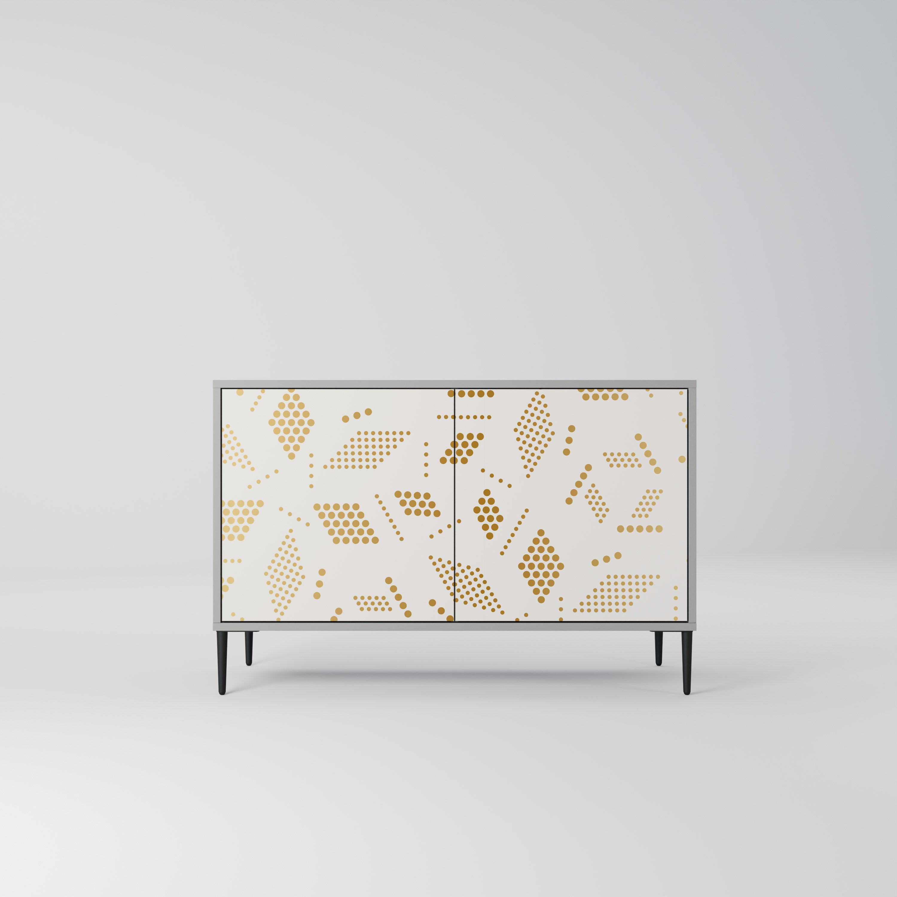 Aparador SPOTTED DAZE de 2 puertas con acabado gris