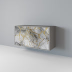 TIMELESS GLIDE Aparador de 2 Puertas en Acabado Gris