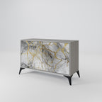 TIMELESS GLIDE Aparador de 2 Puertas en Acabado Gris