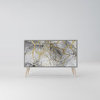 TIMELESS GLIDE Aparador de 2 Puertas en Acabado Gris