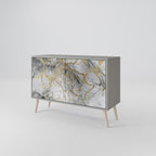 TIMELESS GLIDE Aparador de 2 Puertas en Acabado Gris