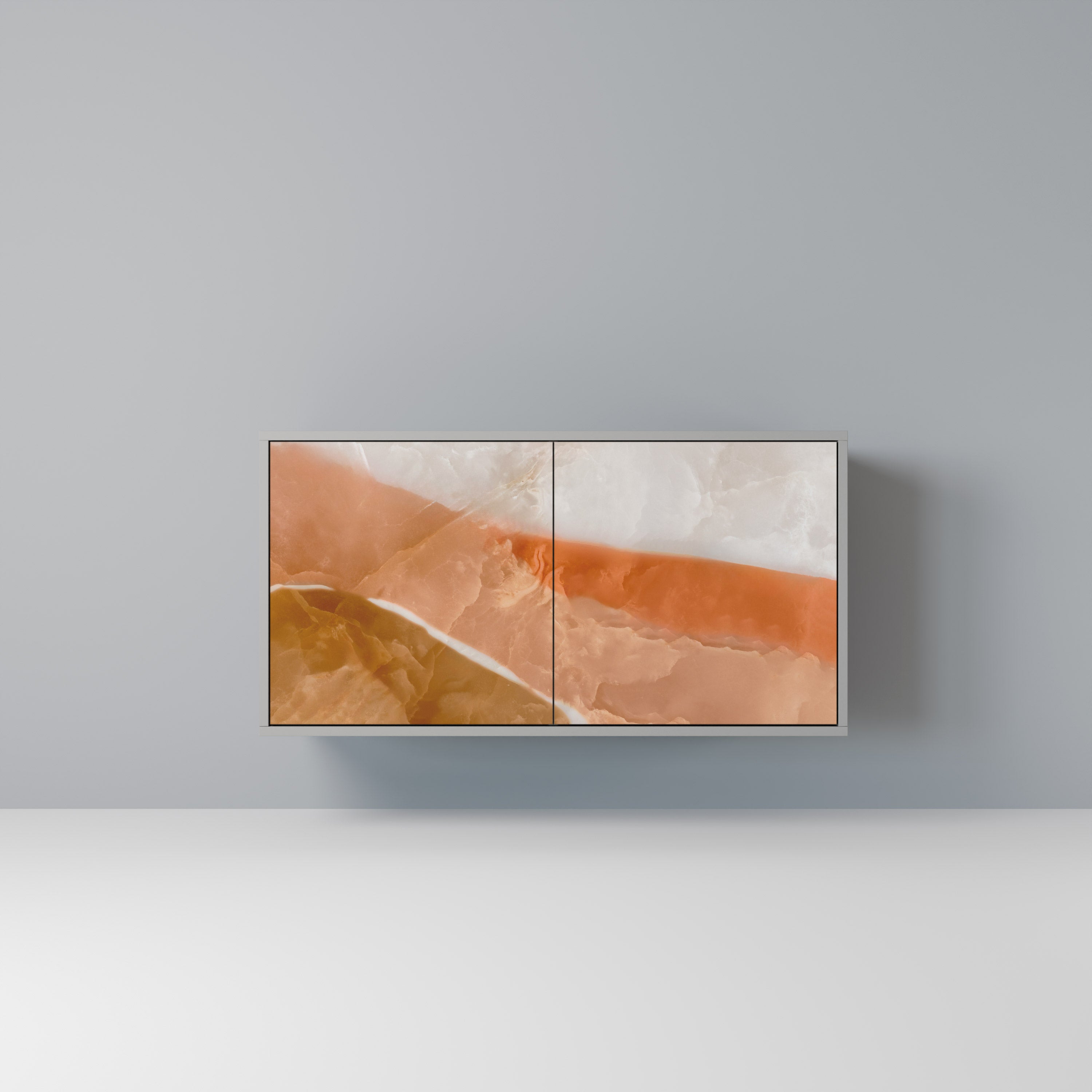 Aparador de 2 puertas Sandhills Splendour en acabado gris