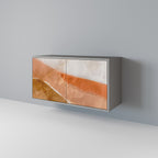 SANDHILLS SPLENDOUR Aparador de 2 Puertas en Acabado Gris