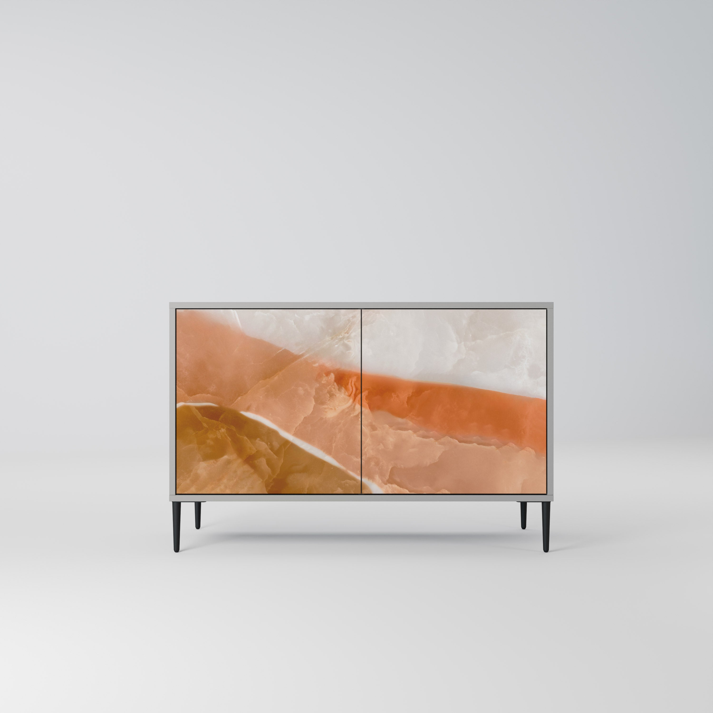 Aparador de 2 puertas Sandhills Splendour en acabado gris