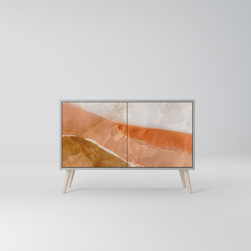 Aparador de 2 puertas Sandhills Splendour en acabado gris