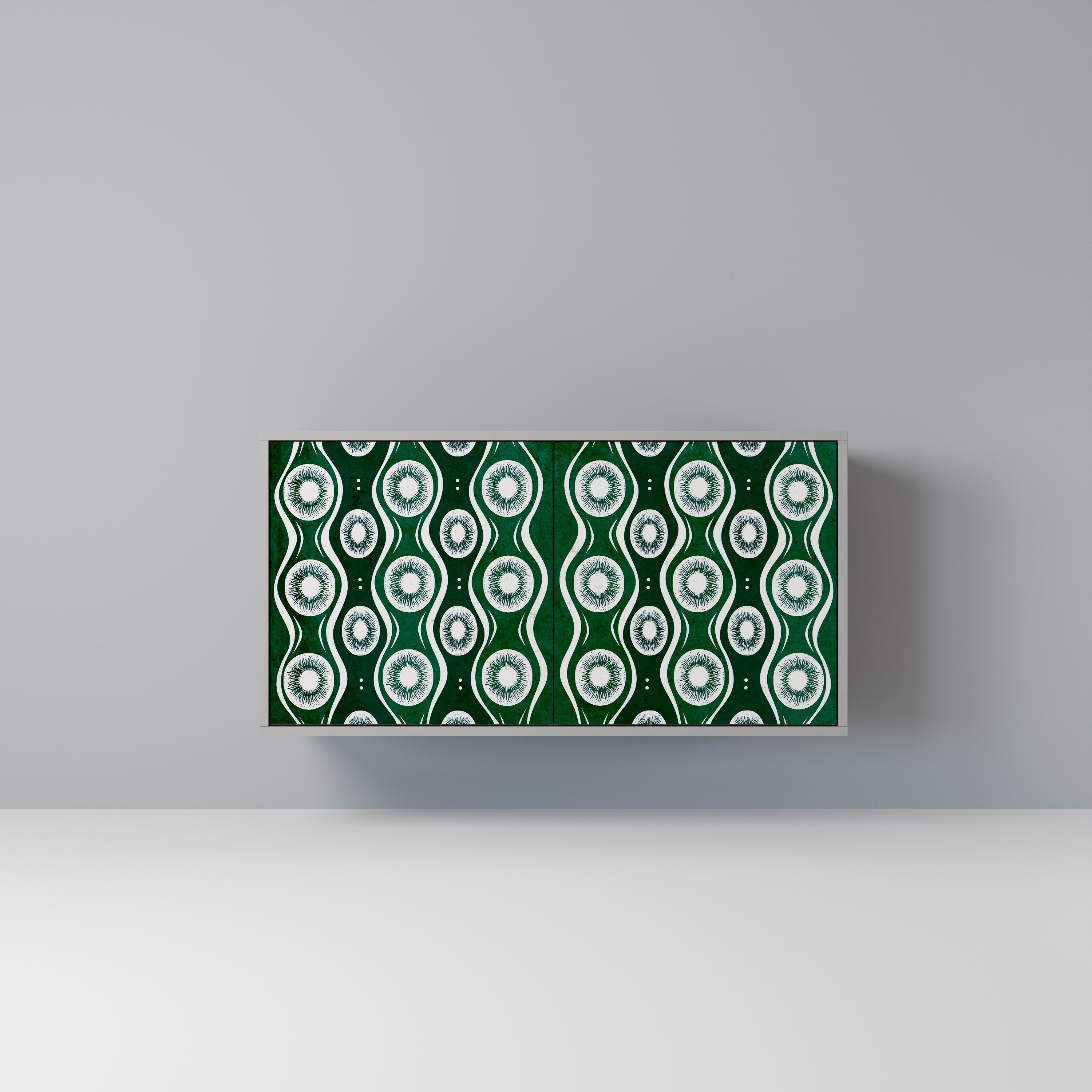 Aparador de 2 puertas GREEN EYES en acabado gris