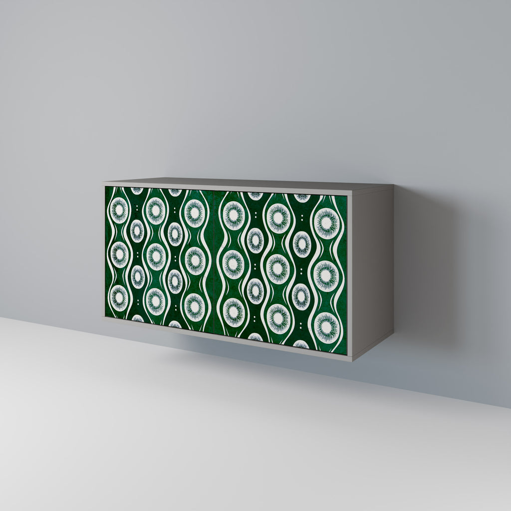 Aparador de 2 puertas GREEN EYES en acabado gris