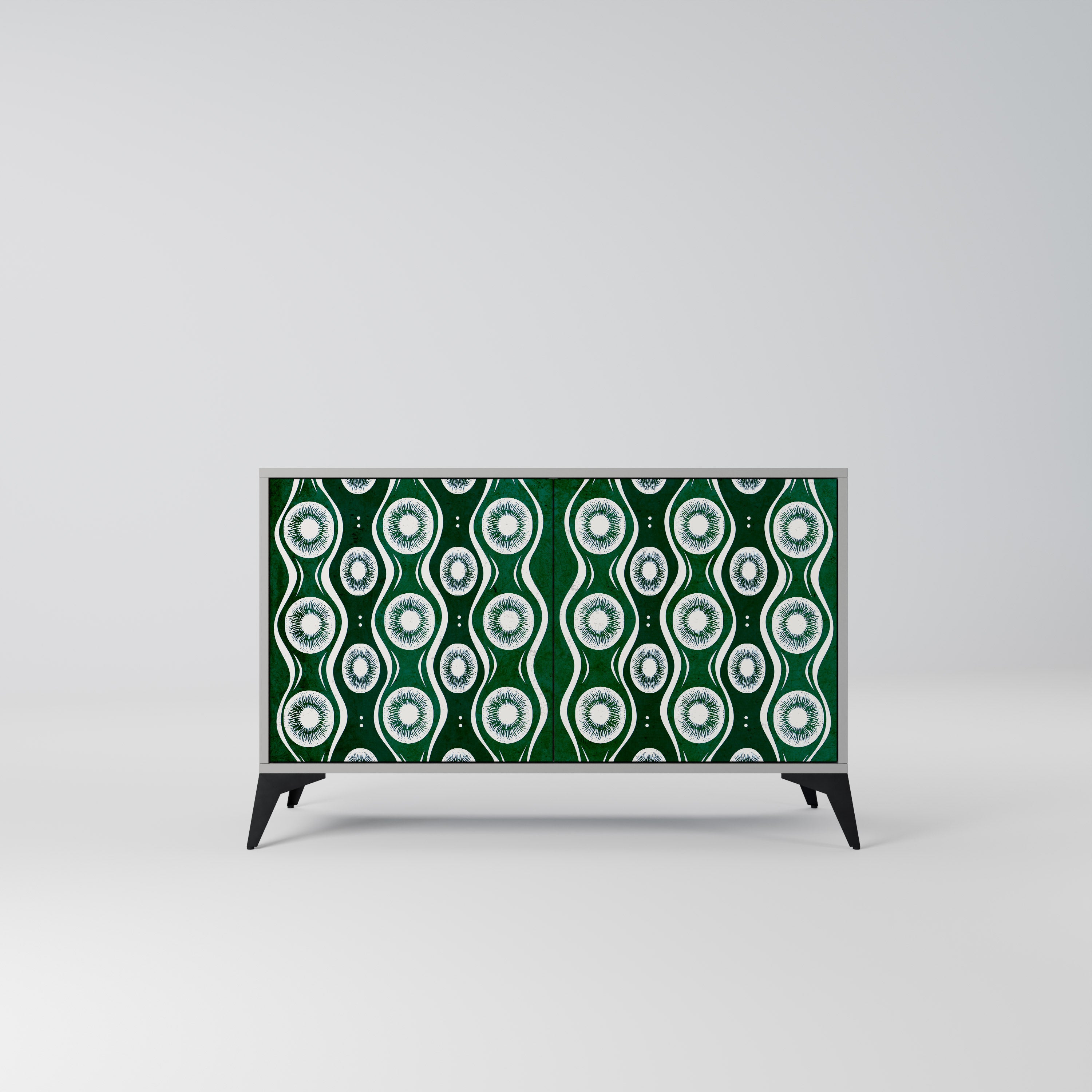 Aparador de 2 puertas GREEN EYES en acabado gris