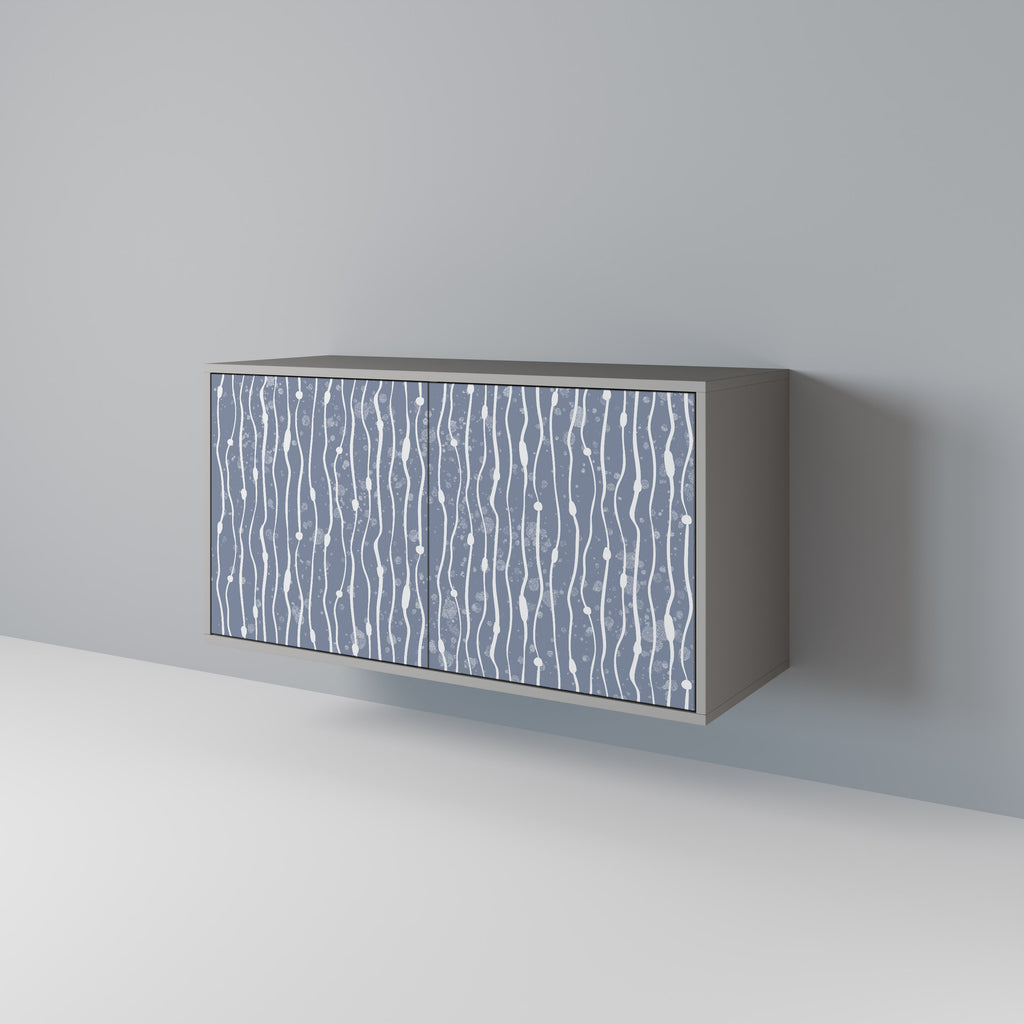 Aparador de 2 puertas GRAPHITE RAIN en acabado gris