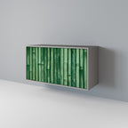 NATURAL GREEN 2-Door Sideboard in Grey Finish