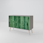 NATURAL GREEN 2-Door Sideboard in Grey Finish