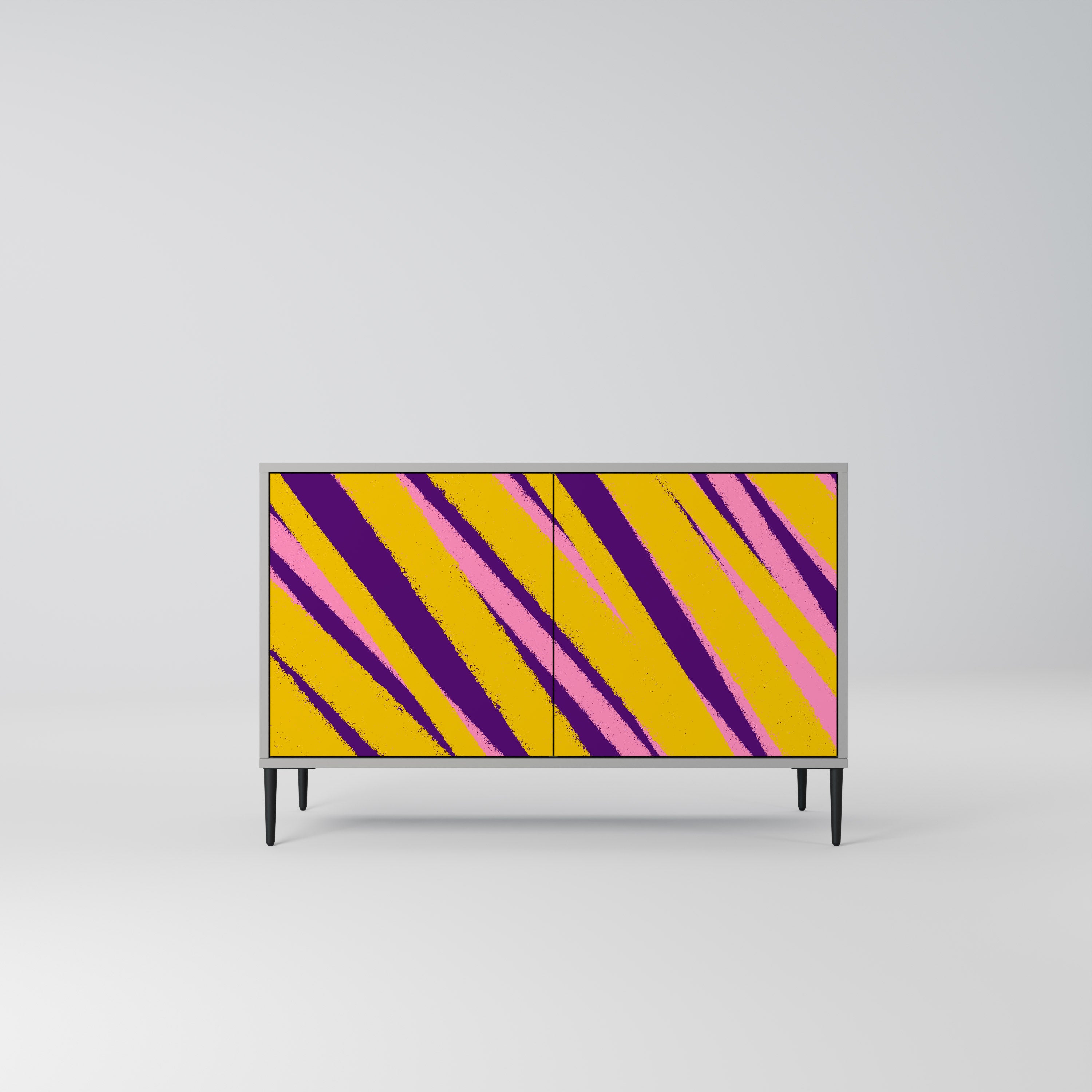 Aparador de 2 puertas en acabado gris DREAMS COME TRUE