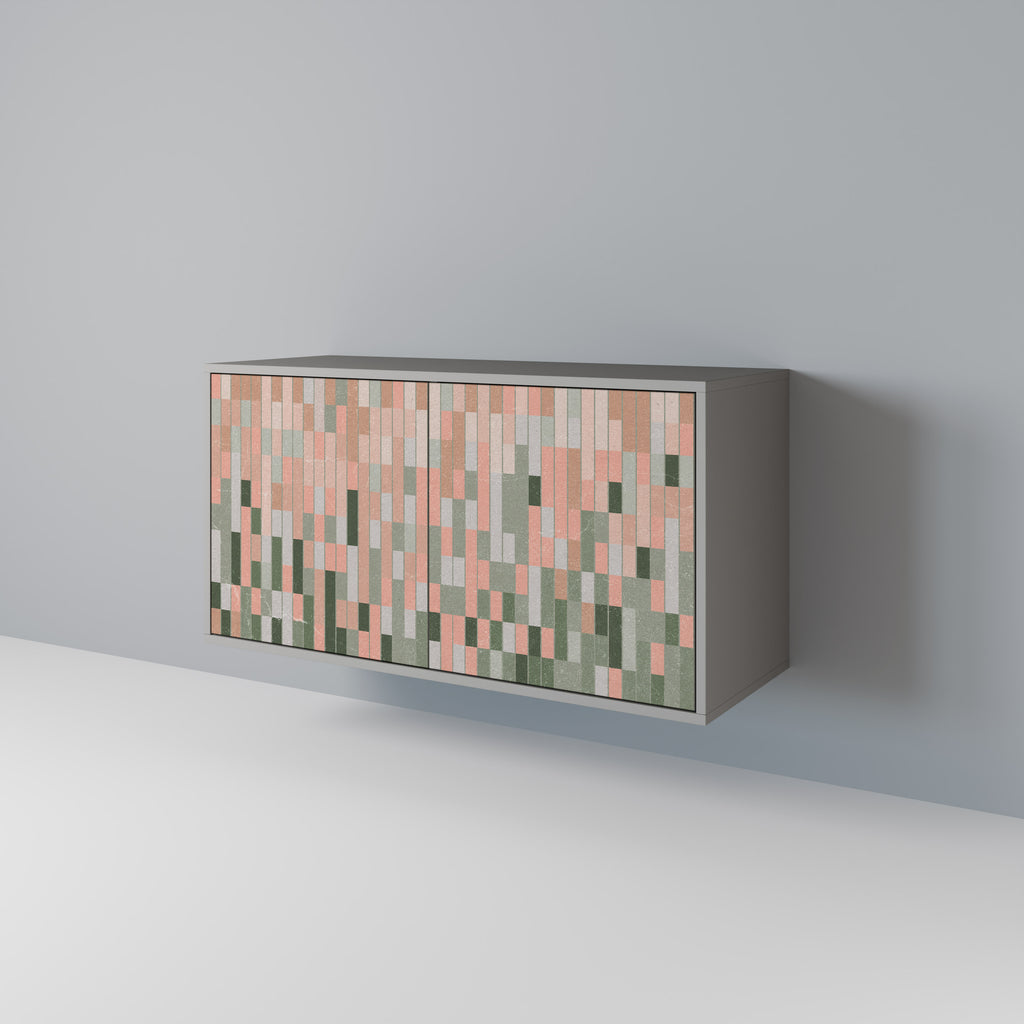 BUILDING THE FUTURE Aparador de 2 puertas en acabado gris